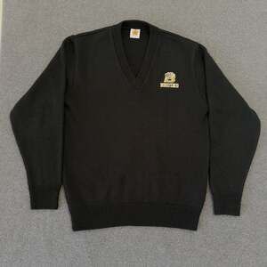 A+ by SAI Bruins Black V-Neck Long Sleeve Knit Sweater